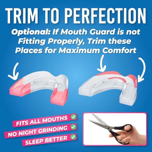 Image of HONEYBULL Anti Grinding Guard Set for Light Grinding, Comfortable Custom Mouth Guard for Nighttime Teeth Grinding (6 Pack - Thin)