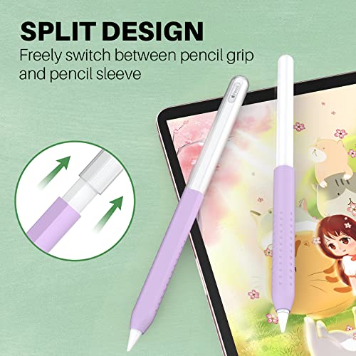 NIUTRENDZ Ultra Thin Case for Apple Pencil 2nd Generation Grip Cover Accessories Translucent Duotone Design Compatible with Magnetic Charging and Double Tap (Apple Pencil 2nd Generation - Image 3