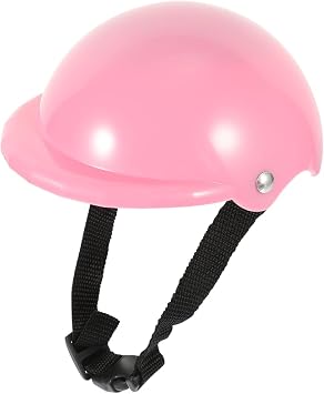 Ipetboom Small Dog Hard Hat, Adjustable Puppy Helmet Adorable Dog Hat Pet Funny Helmet for Small Pet, Outdoor Riding Puppy Cap, Pink