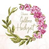 Goldene Hochzeit Gästebuch zum 50. Hochzeitstag: Deko und Geschenk zur Goldenen Hochzeit. 50 Jahre. Buch für das Eintragen kreativer Glückwünsche, Sprüche und Fotos. Deutsch