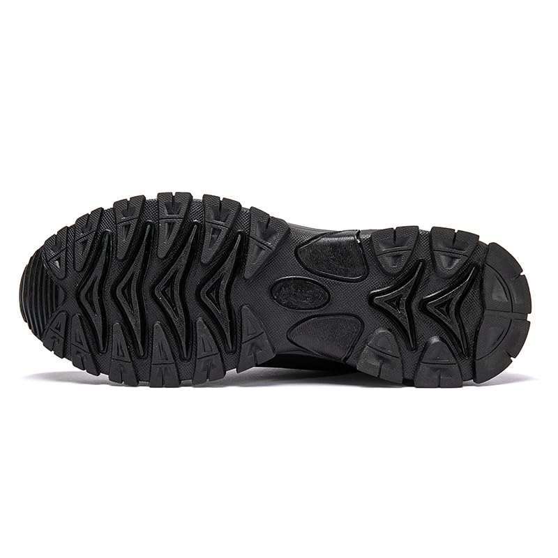 DESESE Men's Waterproof Hiking Shoes Non-Slip Breathable Lightweight Sneakers for Outdoor Trekking Walking Casual Leather Running Shoes2