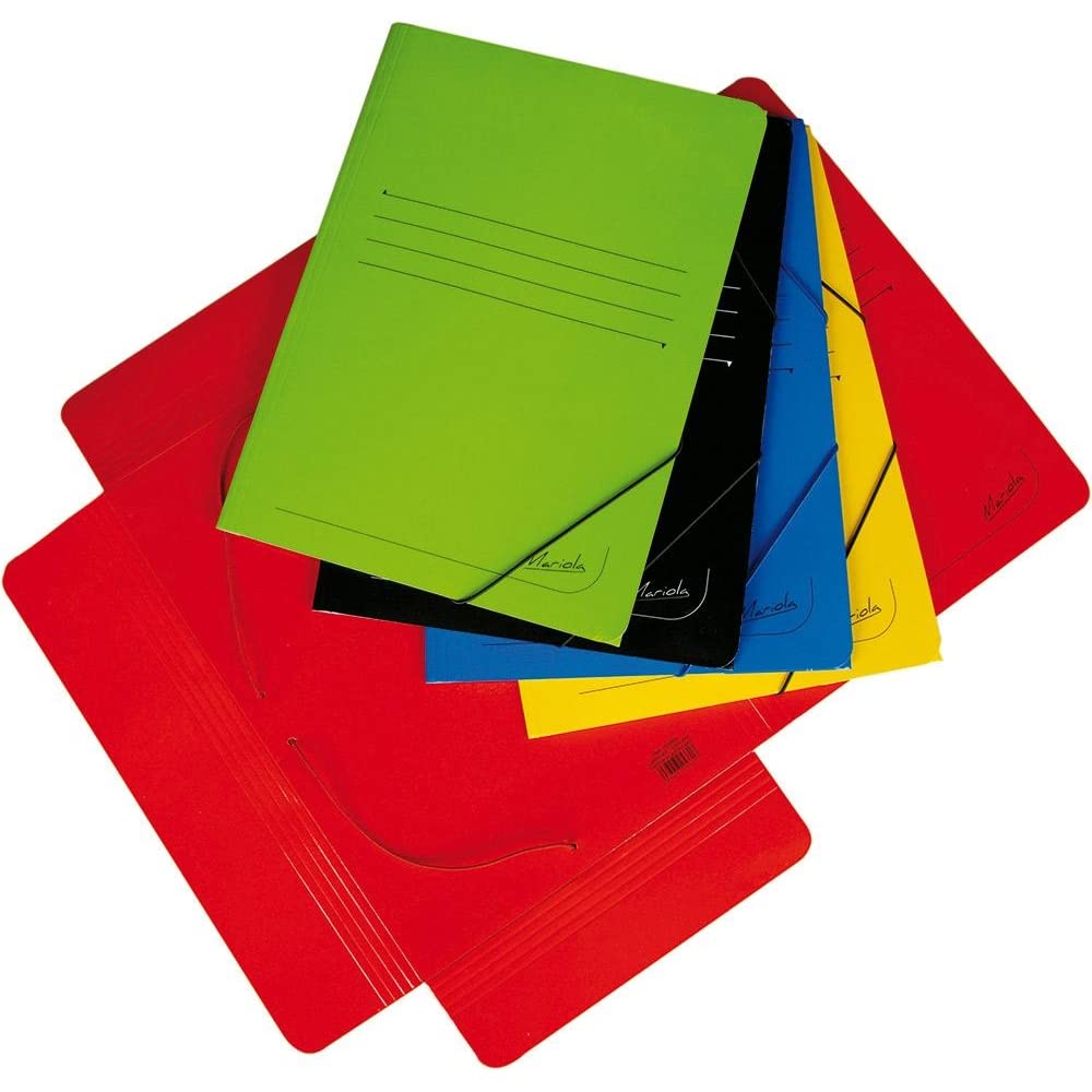 CARPETA Fº GOMAS SOLAPA 500GR CARTON PLASTIFICADO BRILLO COL