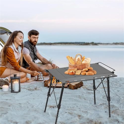 Table camping pliante en aluminium portable avec sac de transport - 3