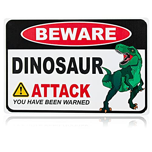 Sosolong Dinosaurier-Raumdekoration, Tyrannosaurus-Schild, Dinosaurier-Party-Dekorationen, Dinosaurier-Dekor für Jungen und Kinderzimmer, Wanddekoration (Tyrannosaurus, 30,5 cm) Cover