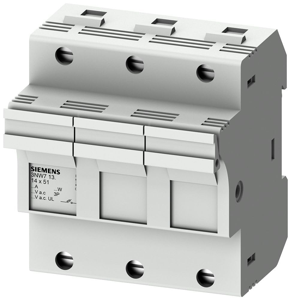 Porte fusible cylindrique 3 pôles 14x51 Siemens avec LED pour armoire active