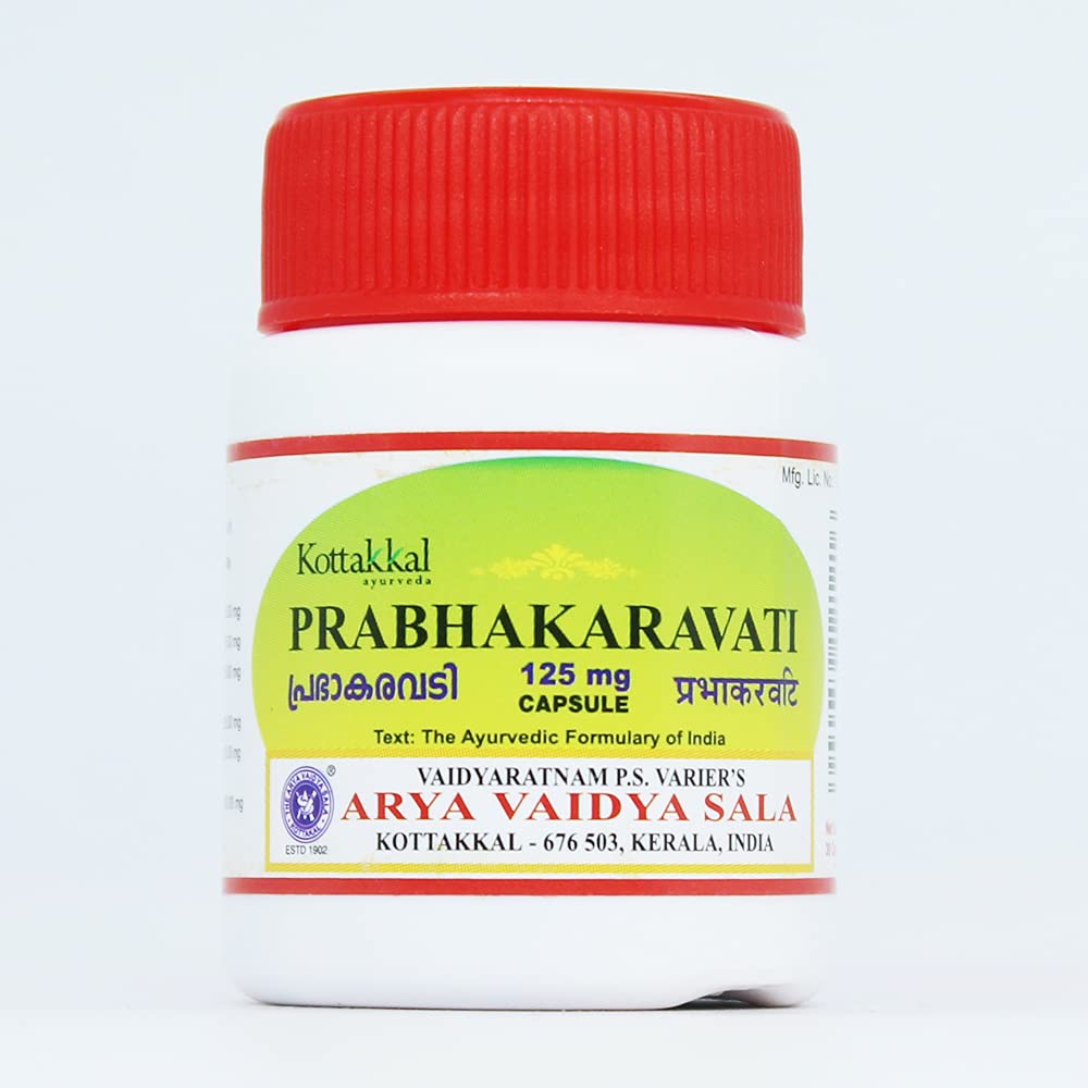 Prabhakaravati Capsule-30 Capsules, (Pack Of 4), Of Arya Vaidya Sala Kottakkal (B09Q3469W5) Amazon Price History, Amazon Price Tracker