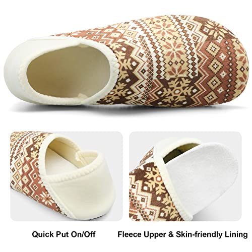 Image of Fires Womens Mens Slippers with Rubber Sole Soft-Lightweight House Slipper Socks Around House Shoes Non Slip Indoor /Outdoor