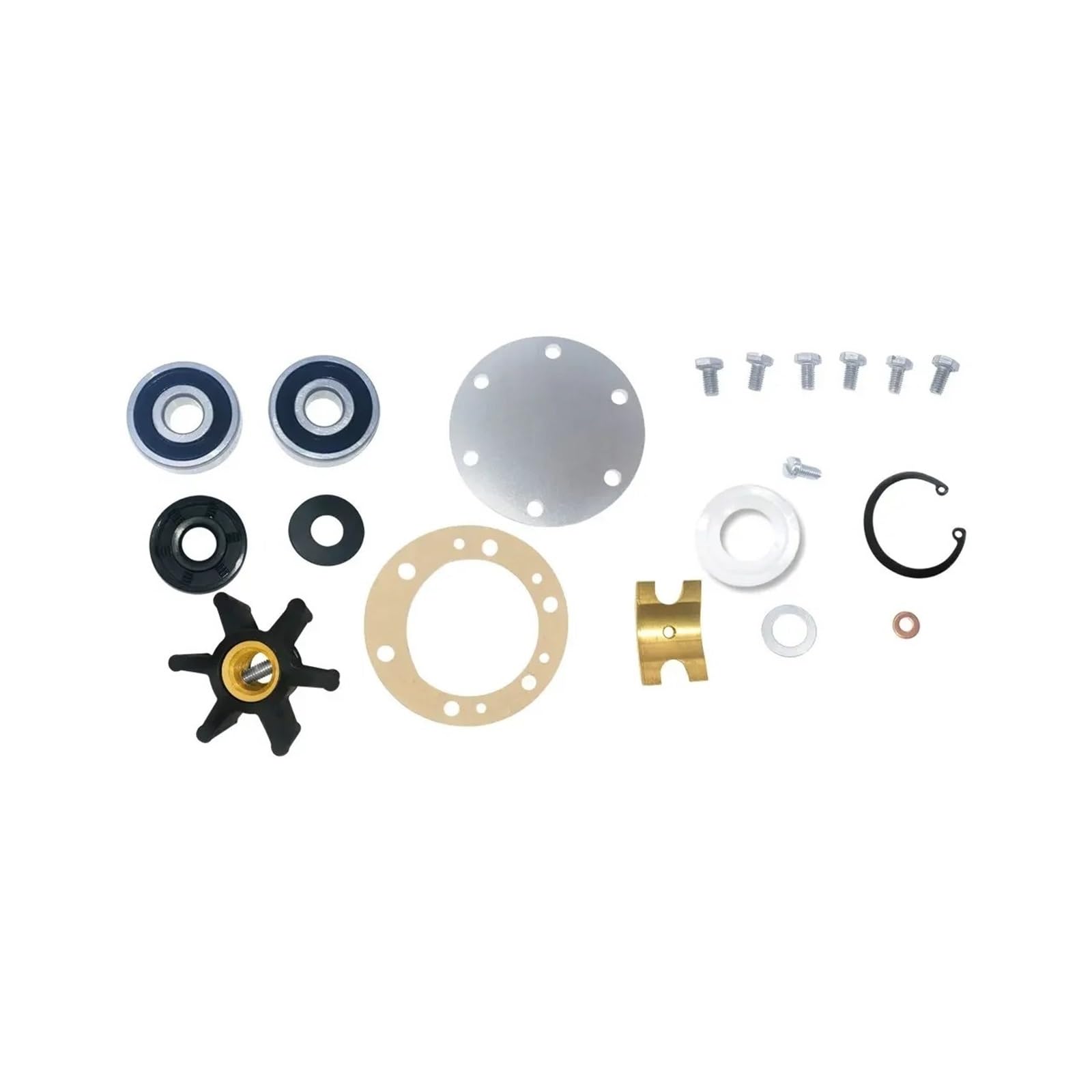 Pompe À Eau Électrique 124070-42000 Kit Reconstruction Majeur Pour Yanmar Pour Pompe À Eau Mer Pour Marine 124070-42001 124070-42002 2QM15 K28270-42000 Pompe À Eau