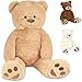 Brubaker XXL Teddybär 100 cm groß - Beige - Stofftier Plüschtier Kuscheltier
