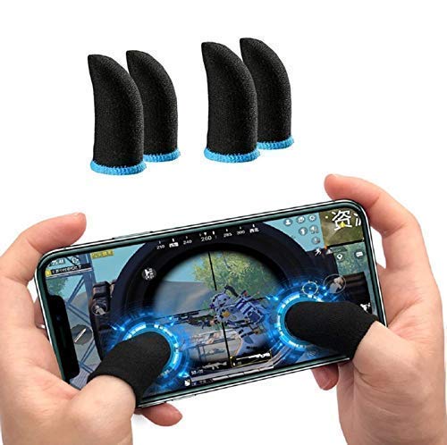 CristaVista PUBG Finger Sleeves For Mobile Game Controllers Anti Sweat Breathable Touch Screen Finger Sleeve | Thumb & Finger Sleeve For Rs. 35 @ 82 %