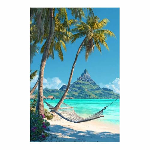 Peinture de plage moderne pour salon et chambre affiche paysage naturel 70x100cm