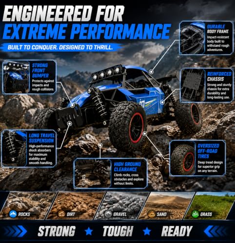 Image of 1:16 RC Rock Crawler Car, Multicolor