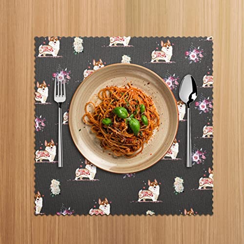 Set de table antidérapant Corgi de qualité supérieure lot de 4 - 6