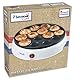 Bestron Poffertjes Maker im Retro Design, Mini Pfannkuchen Automat, mit Antihaftbeschichtung, Sweet Dreams, 800 W, Weiß