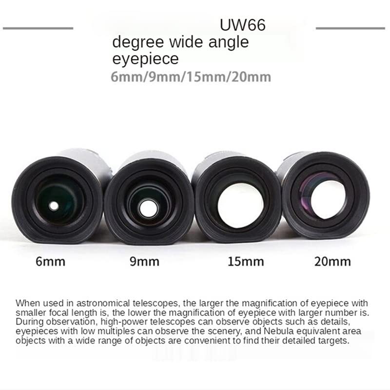 Accesorios para telescopios astronómicos con ocular gran angular de 1,25 pulgadas 5