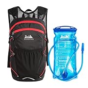 Mountain Land 10L Hydration Pack & 2L Water Bladder Water Resistant Lightweight Backpack for Running Cycling Hiking…