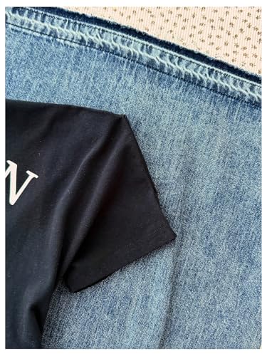 SweatyRocks Girl's Flag Graphic Off The Shoulder T Shirt Letter Print Side Drawstring Tee Tops4