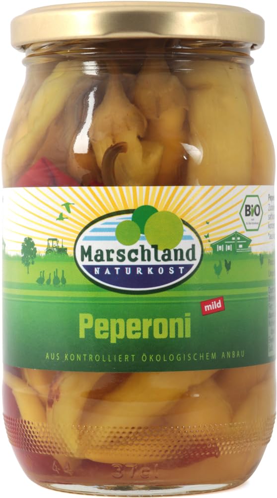 Bio-Peperoni, mild Gl. MARSCHLAND 6 x 320 g