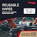 WypAll PowerClean X70 Cloths Medium Duty Wipes (41702), Center-Pull, Long Lasting Towels, White (275 Sheets/Roll, 3 Rolls, 825 Sheet Total)