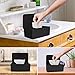 MINIBIRD Wipes Dispenser, Dustproof Tissue Storage Box Case Wet Wipes Dispenser Holder with Lid for Home Office Desk (Black)