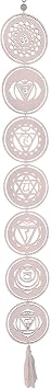 Wooden Chakra Wall Hanging Bohemian Chakra Meditation Yoga Wall Decor Purification Subconscious Art Fiaoen