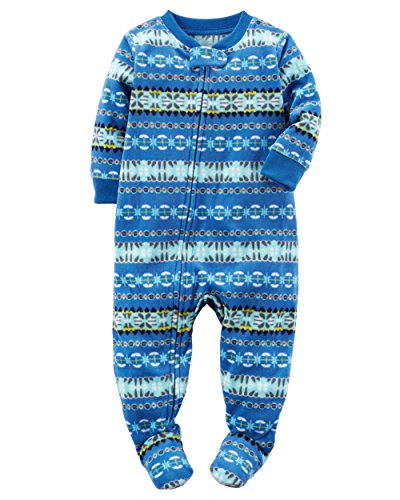 Carter's Baby Boy's One Piece - 6 Months - Blue Fair Isle