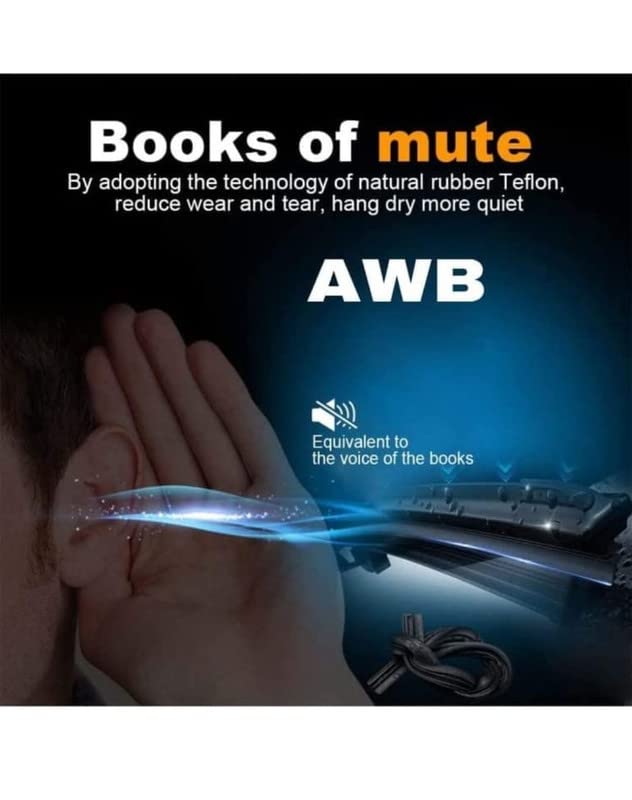 Image of AWB Front Windshield Hybrid Wiper Blades Compatible with City Ivtek Diesel, Size-24,15(Pack of 2)