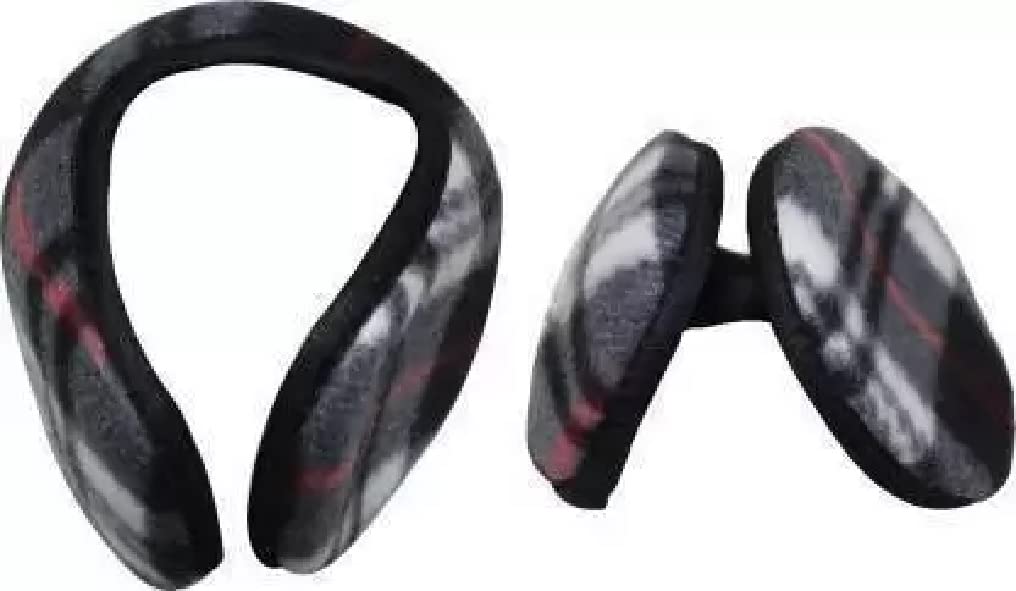 Winter Outdoor Ear Muffs (Earmuffs) for Men and Women for protection from Cold - Pack of 2 - Black_White-image-42