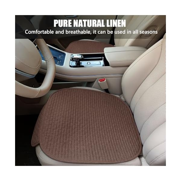 ASUBHA Car Seat Bottom Cover, Front Driver or Passenger Seat Cushion with Pocket, Universal Breathable Comfort Auto Seat Protector Mat, Car Accessories for Truck, SUV, Van - Image 8