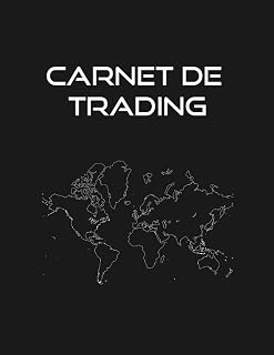 Carnet de Trading: Cahier de trading journalier pour noter, analyser et suivre vos trades | Carnet pour trader actifs | Enregistrez jusqu'à 400 ... à terme et les actions | Format Bureau 8.5
