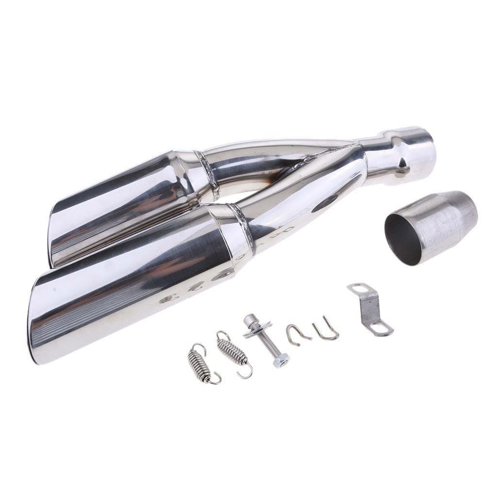 Tubo de Universal Plateado para Motocicleta