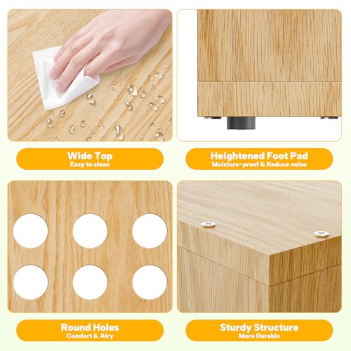 Dog-Crate-Furniture-SAUCE-ZHAN-Dog-Kennel-with-Cushion-for-SmallMedium-Dogs-End-Side-Table-Wooden-Crate-for-Pets-Indoor-Wood-Color Dog Crate Furniture SAUCE ZHAN Dog Kennel with Cushion for SmallMedium Dogs End Side Table Wooden Crate for Pets Indoor Wood Color