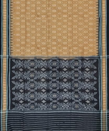 Image of Nuapatna Cotton Saree of Odisha Ikkat Orissa Traditional Handloom Sari | Bomkai | Pata | Nuapatana | sambalpuri saree | khandua patta sare | without Blouse S12