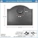 Minuteman International Shell Cast Iron Fireback, Large