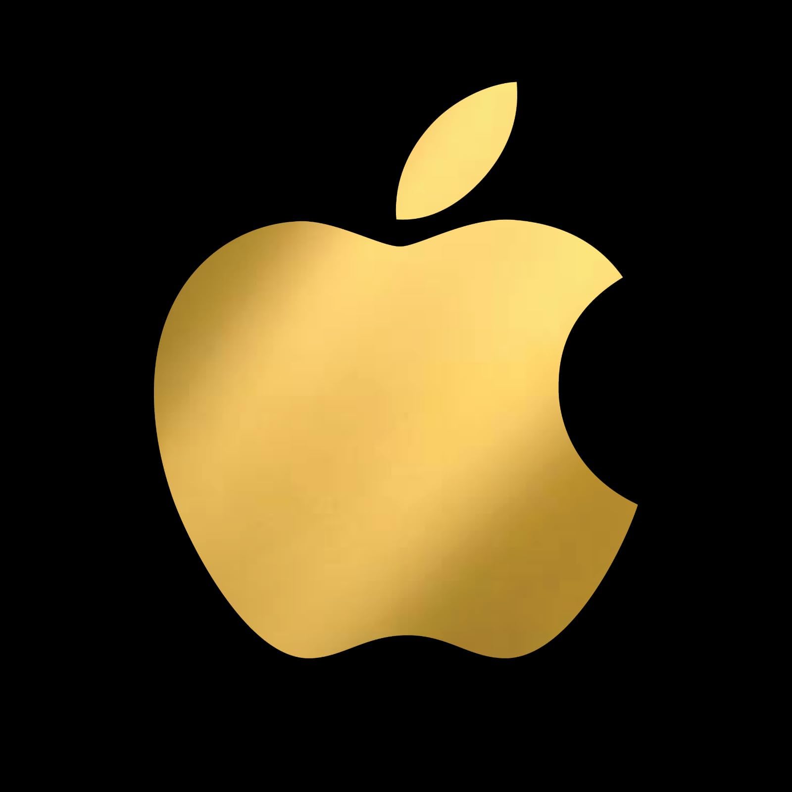 SHIVOID® 11pcs Apple Logo Sticker for Laptops, Desktops, Ipad Size (5 x 5cm) (Golden)