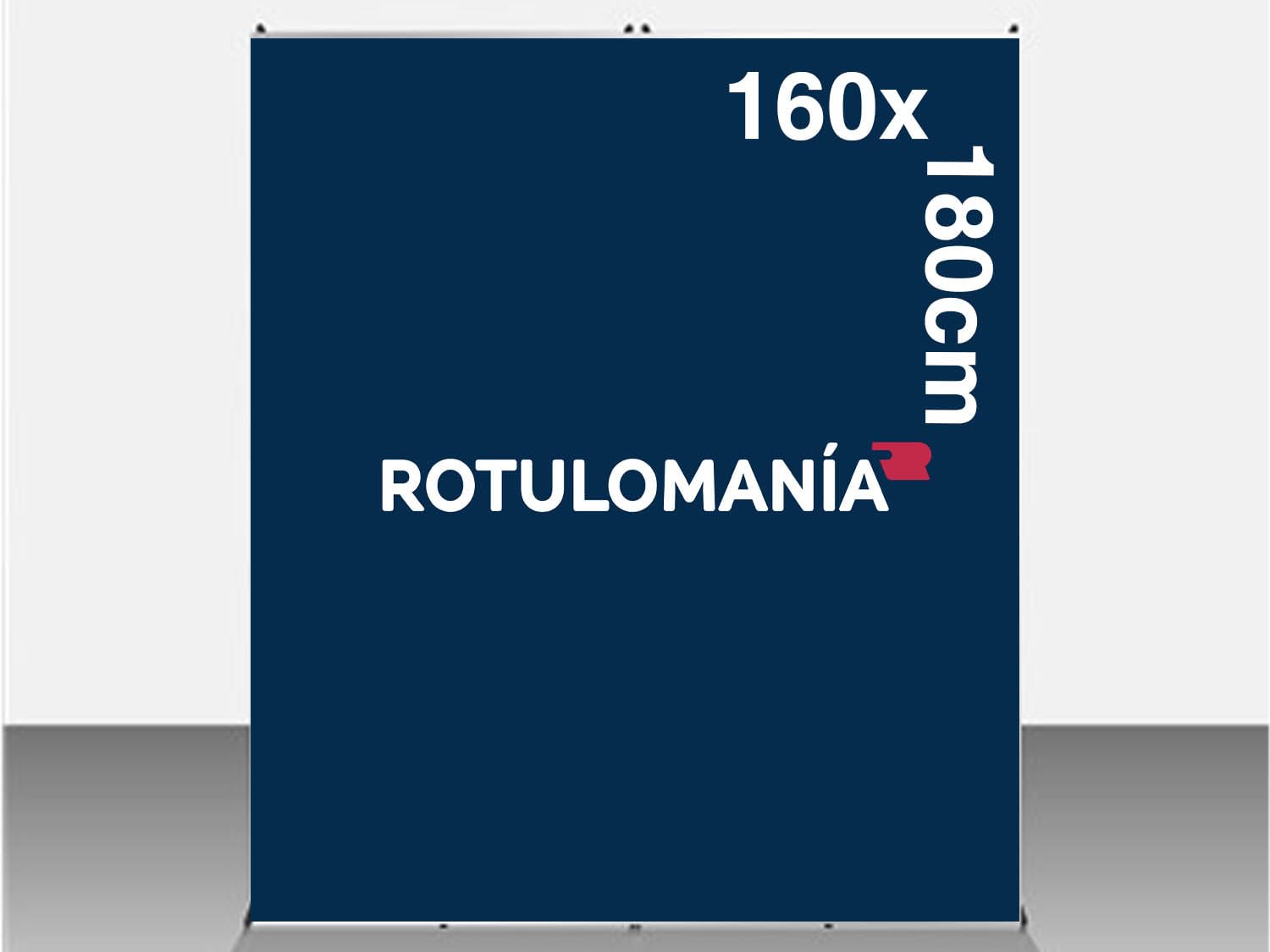 Genérico Expositor publicitario Photocall X Banner 160x180cm Personalizado, impresión incluida, máxima Calidad de impresión