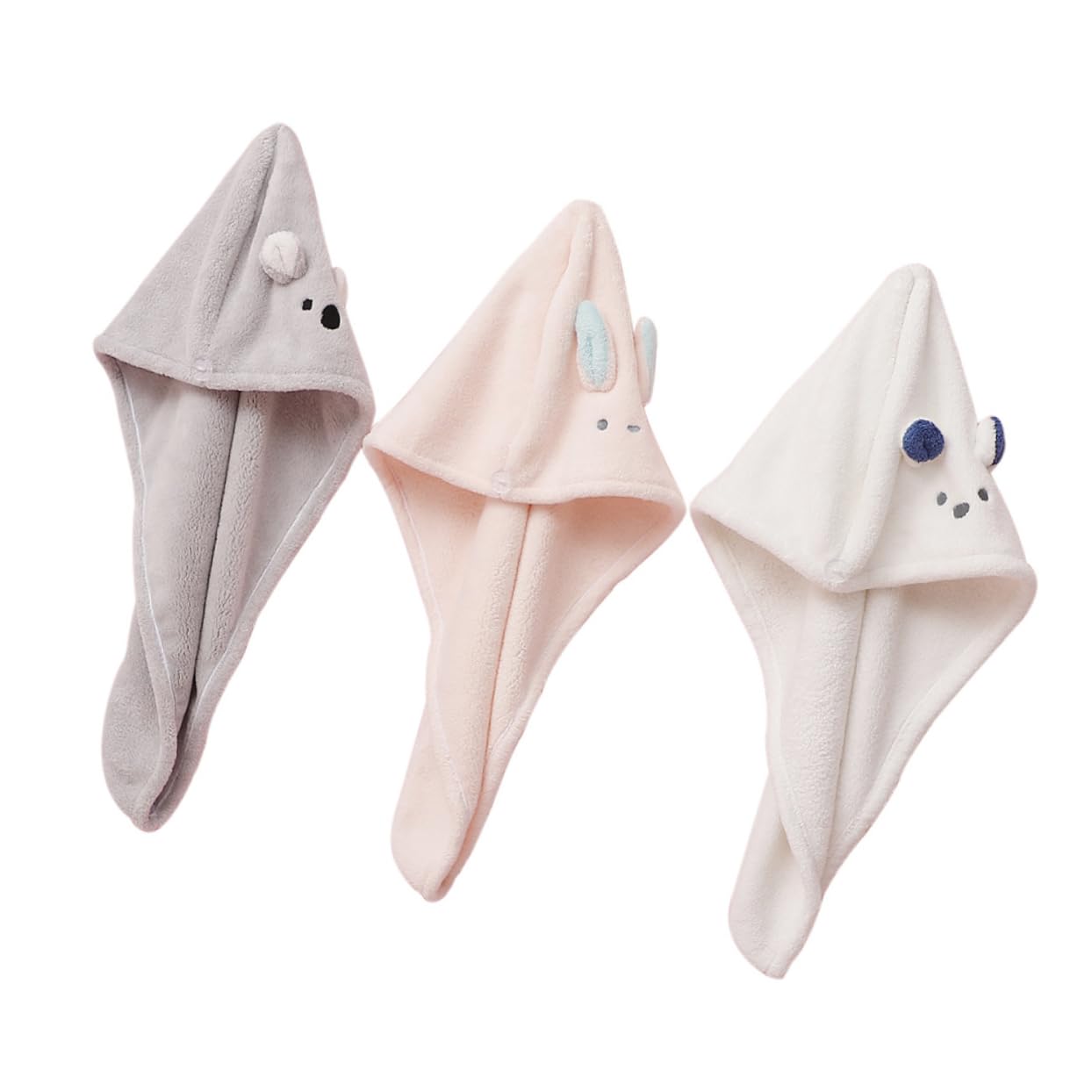 FOYTOKI Super Absorbent Cloth Hair Drying Cap Set Hair Dryer Cap Towel Wrap for Quick Dry