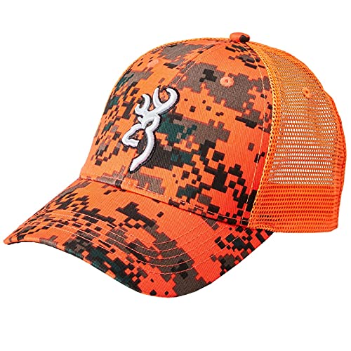 Casquette Browning Digi Blaze orange de chasse ajustable pour homme et passionné outdoor
