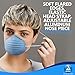 Dynarex Molded Face Mask, Fiberglass-Free, Breathable, Soft Flared Edges, Fits Facial Contours, Covers Mouth and Nose, Adjustable, Blue, 1 Box of 50 Molded Face Masks