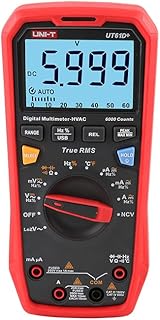 UNI-T Uni-trend Multimeter clamp meter UT61E+ UT61B+ UT61D+ Digital Multimeter 1000V True RMS C/DC Voltage Current Resistance Capacitance Tester(UT61D+)