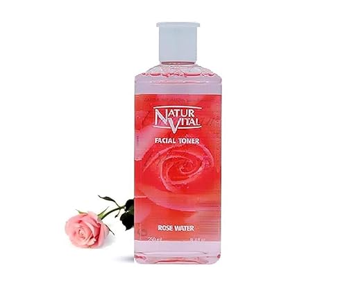 Natur Vital Tónico Facial Agua De Rosas - Astringen - Suavizar la Piel - Tonico Facial Agua De Rosas - 250 Ml .4 Fl.oz.