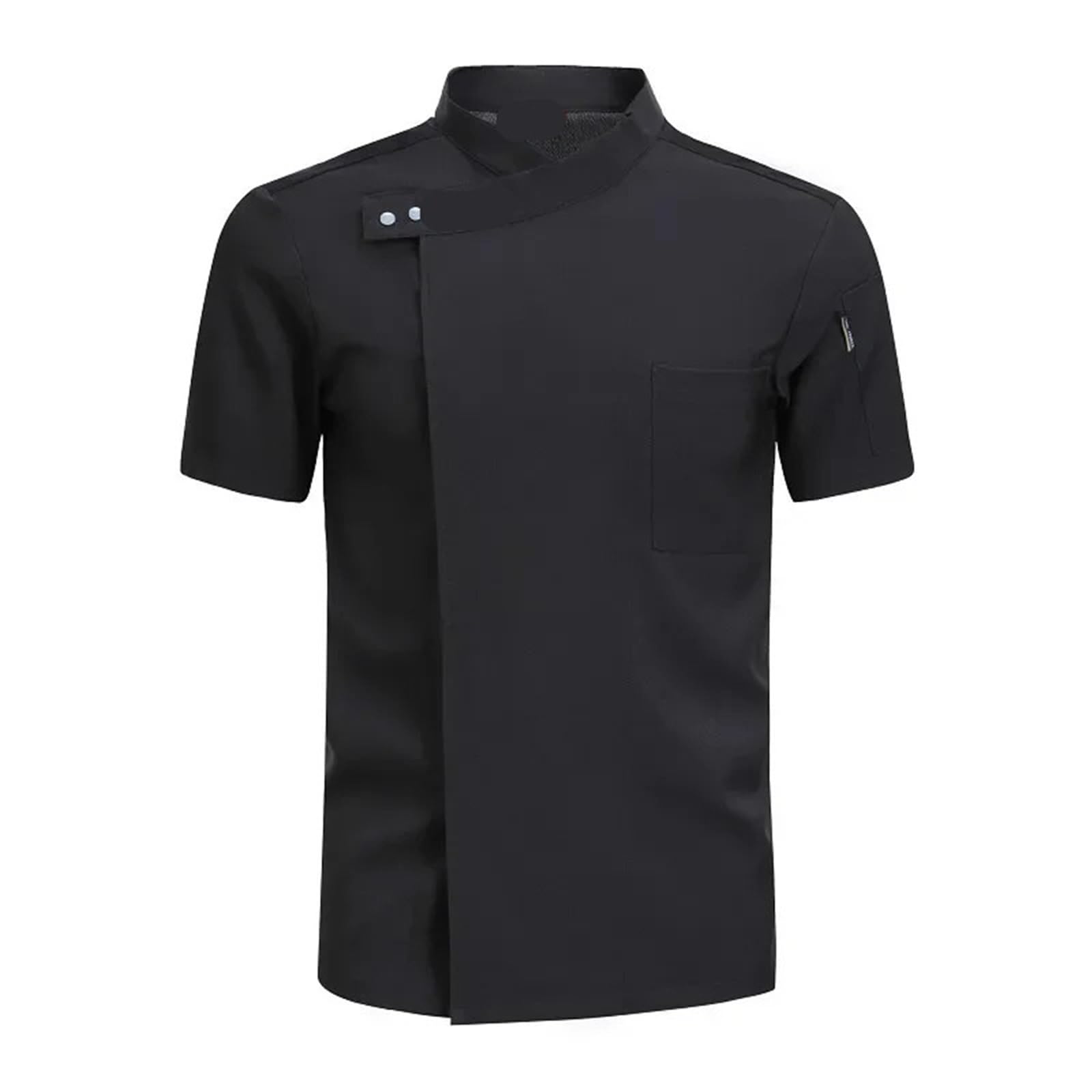 Divisa da Cuoco Servizi di ristorazione, Cucina, Abbigliamento da Cucina, Giacca da Cuoco, Camicia Traspirante, Uniforme da Chef, Tuta da Cameriere per Chef(White,L)