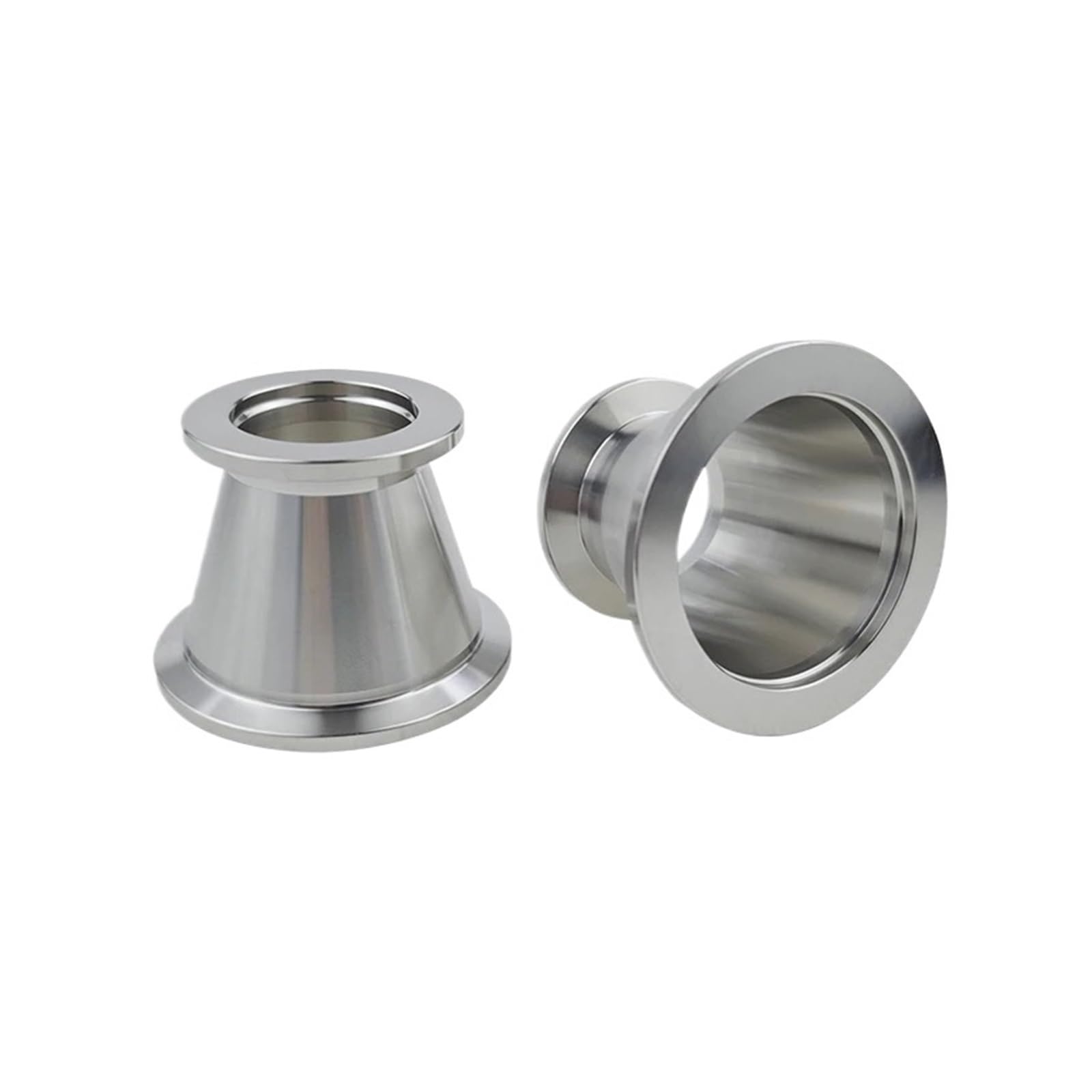 Zgposqkzsc One Color 1Pc Kf40 To Kf50 Vacuum Tri Clamp Reduer Sus304 Stainless Vacuum Pipe Fitting Reducer Reducing Connector