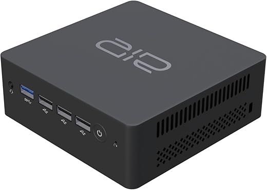 AIR Minipc Alder Lake Intel 12Th Gen N95 with Genuine Windows 11 Home, 4K @ 65Hz 3 Screens Display, 8 GB DDR5 + 512 GB M.2 SSD, Dual Giga LAN…