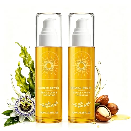 Evora Botanical Body Oil Lightweight Moisturizing Bio Oil Wakame Algae Brazil Nut & Passionflower Seed Oils Smoother-Looking Skin & Cellulite Appearance For Dry-Looking Skin Daily Body Care Oil