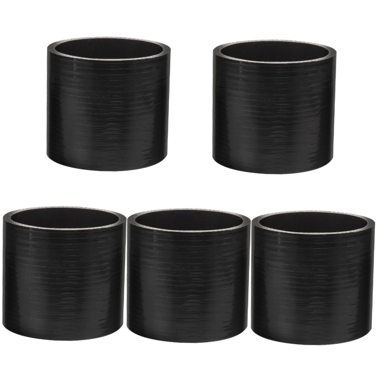 Happyyami 5 Piezas Conectores fábrica Manguera Hembra a Hembra Juntas de Manguera Gancho de Manguera retráctil vacío Acoplamiento de Silicona acoplamientos de Silicona Goma de Silicona Black