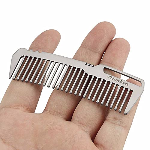 Peine portátil de titanio antiestático para cabello miniatura 2