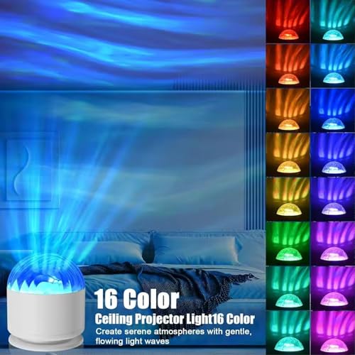 Lámpara de noche LED proyector RGB con control remoto miniatura 2