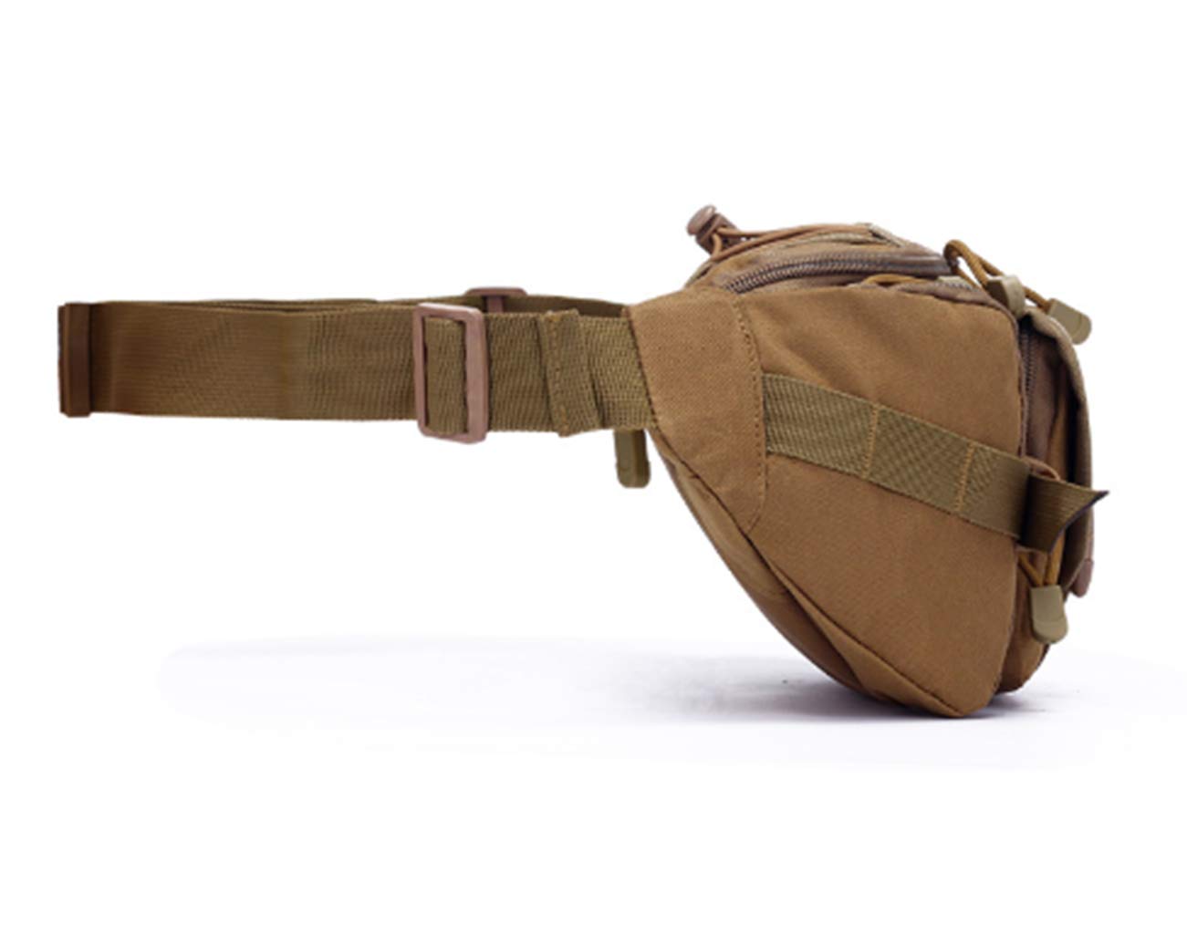 Riñonera táctica Riñonera MOLLE Riñonera Utilidad Hip Belt EDC Pack Bolsa ajustable para exteriores Viajar Camping Caza Correr Ciclismo Pesca Perro Caminar, Negro - 3