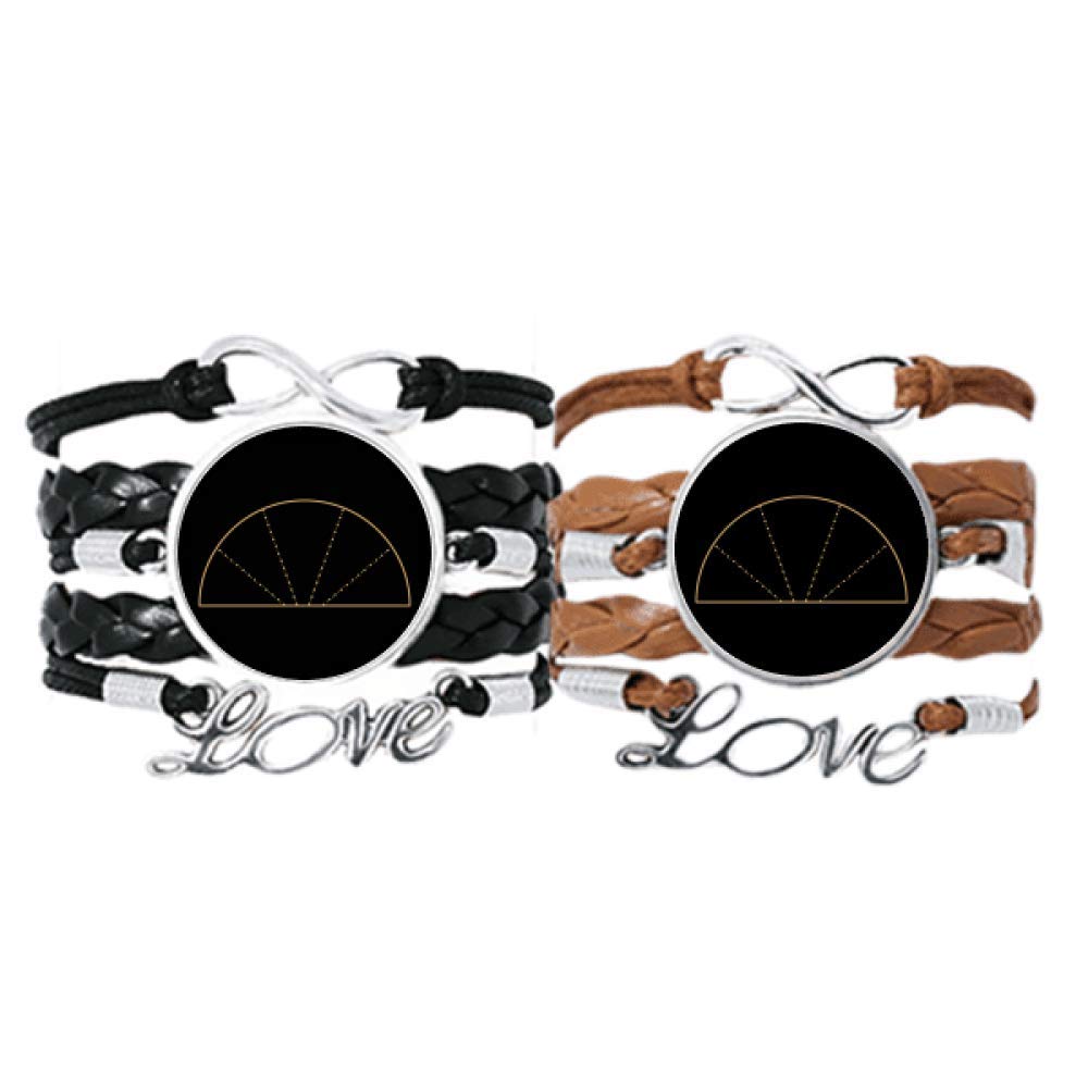 Pulsera de virgo con cuerda de cuero ajustable para parejas de diythinker 6
